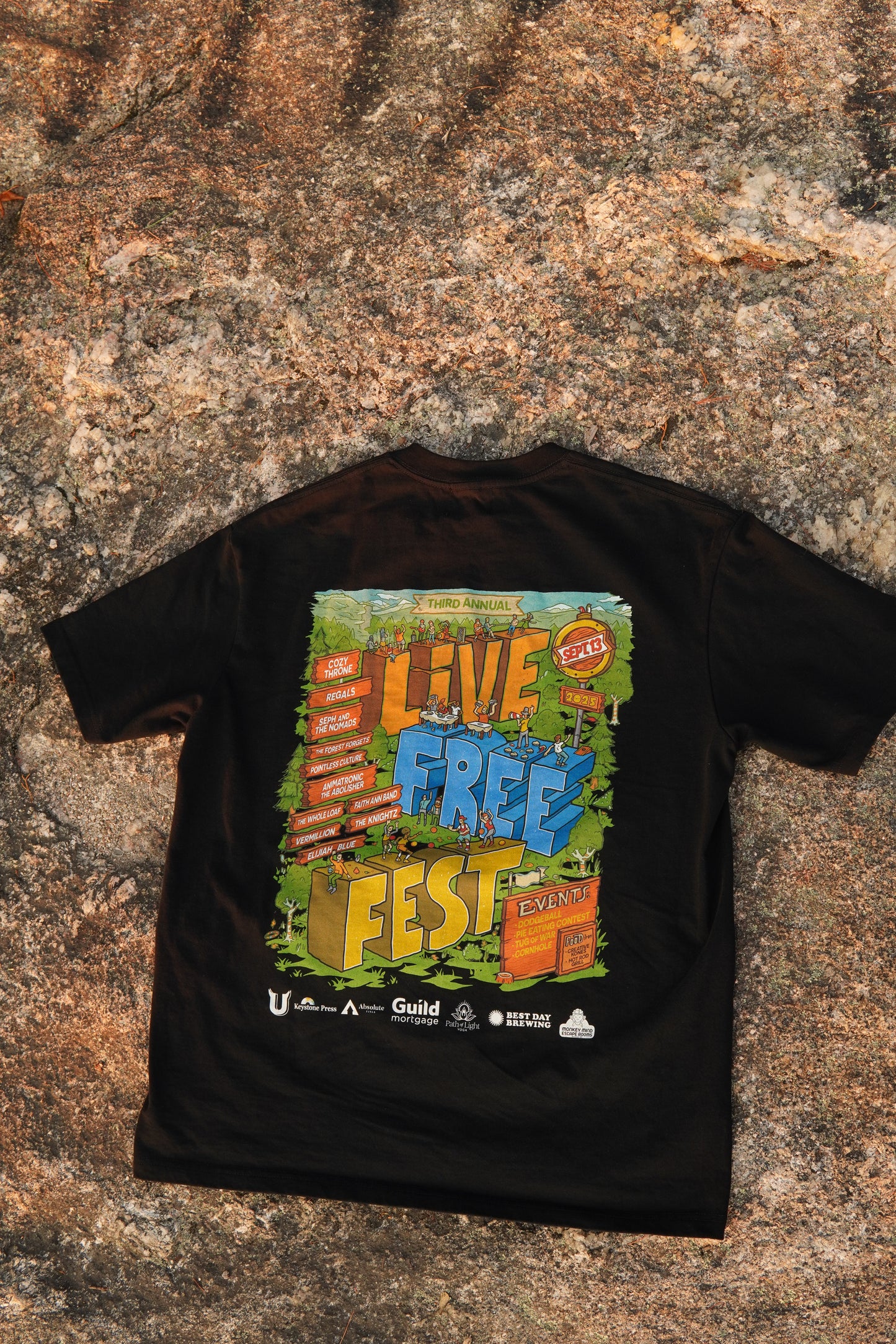 UNIK x Live Free Fest - Black Shirt